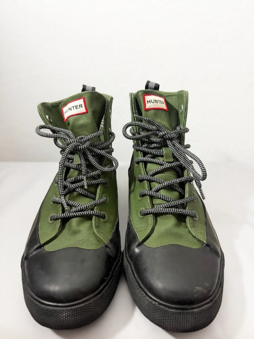 Hunter for Target Green Lace-Up Rain Sneakers — Men's 8